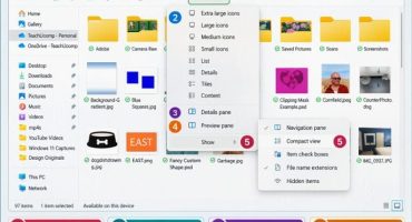 blog-9-25-2026-howtochangefolderviewswithinfileexplorerinwindows11 A picture showing how to change folder views within File Explorer in Windows 11.