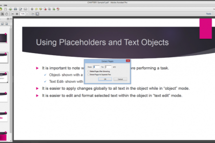 Extract and Replace PDF Pages in Acrobat XI: A picture of the 
