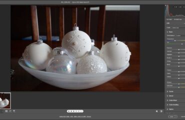 A picture showing how to adjust the white balance in Camera Raw in Photoshop by using the White Balance Tool.